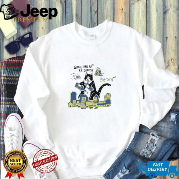 Growing up is dumb cat shirt