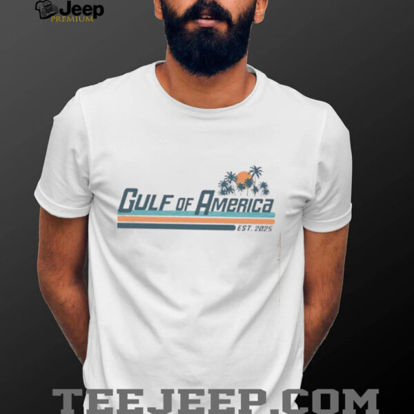 Gulf of America Sunset Palm Trees shirt