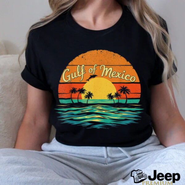 Gulf of Mexico Beach Palms Summer Vacation T Shirt