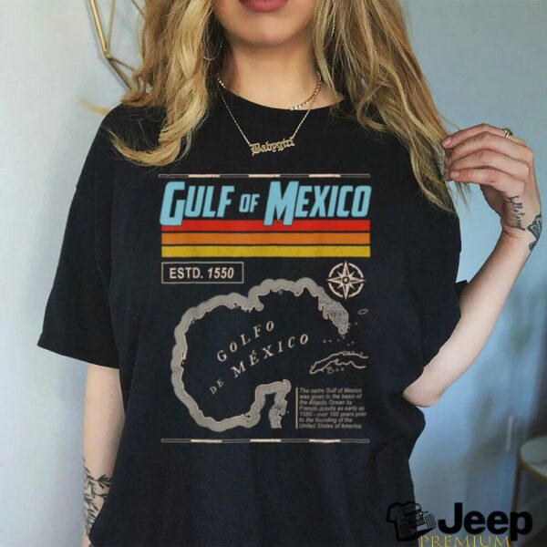 Gulf of Mexico Est 1550 Historic Map T Shirt