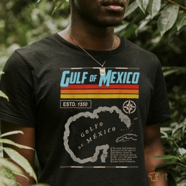Gulf of Mexico Est 1550 Historic Map T Shirt