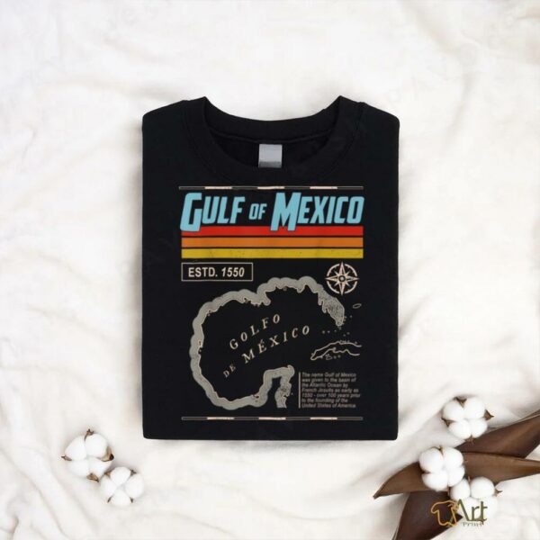 Gulf of Mexico Est 1550 Historic Map T Shirt