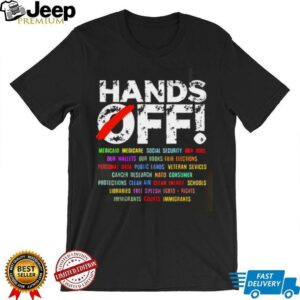 Hands Off Protest Print Casual shirt3