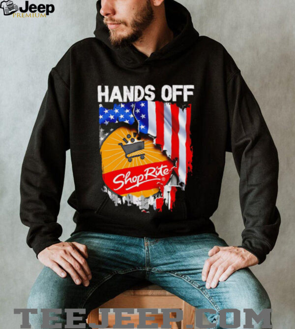 Hands off Shop Rite American flag shirt