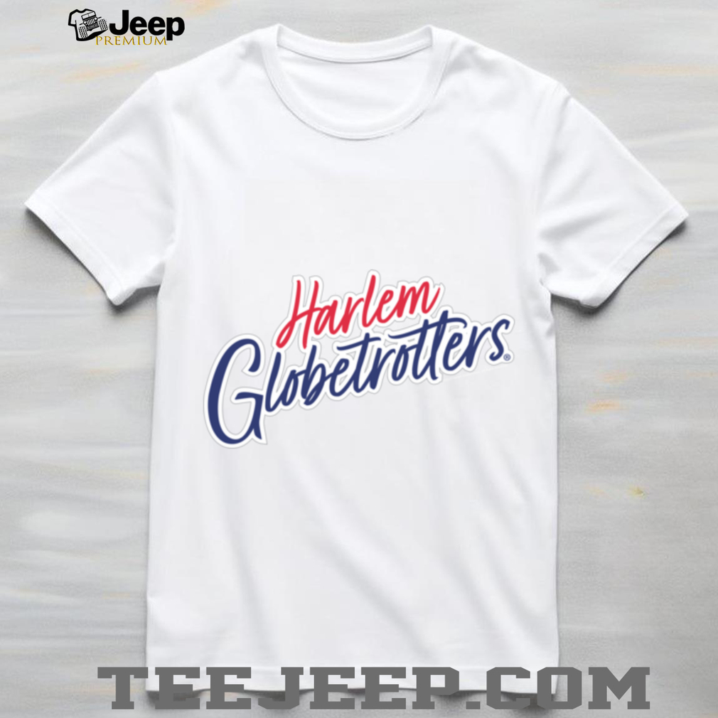 Harlem Globetrotters Basketball Script Logo USA Shirt Harlem Globetrotters Basketball Script Logo USA Shirt