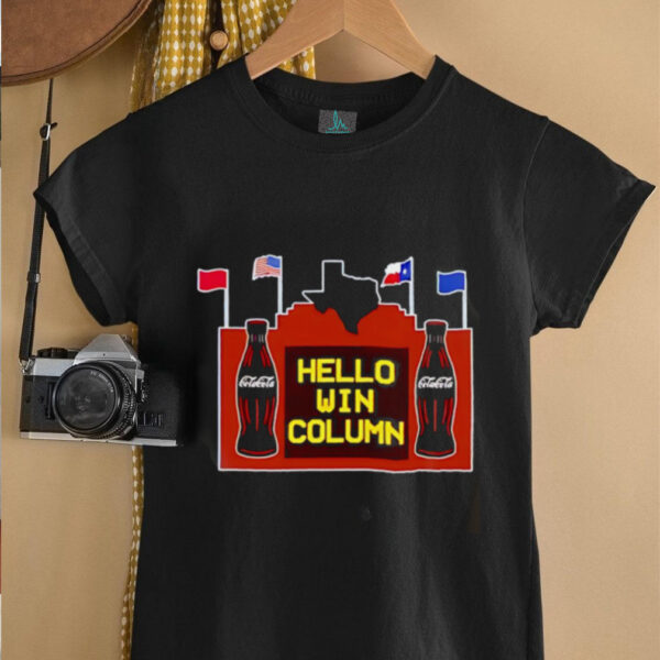 Hello Win Column Coca cola shirt