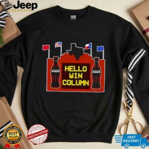 Hello Win Column Coca cola shirt1