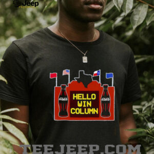 Hello Win Column Coca cola shirt5