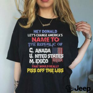 Hey Donald Let’s Change America’s Name To the Republic of...