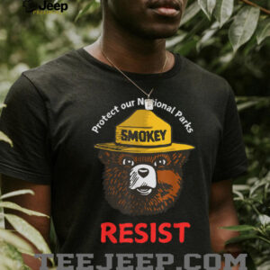 HoQdm48d Retro Protect Our National Parks Smokey Resist Anti Trump T Shirt4