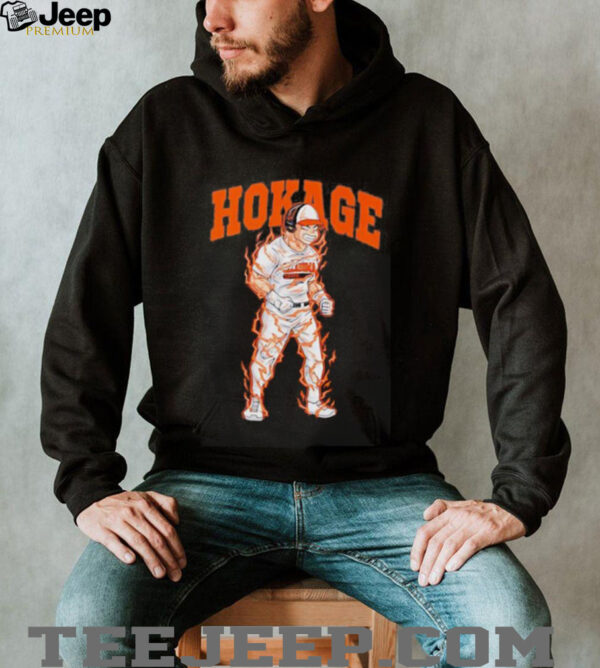 Hokage anime Oklahoma State Beavers baseball shirt