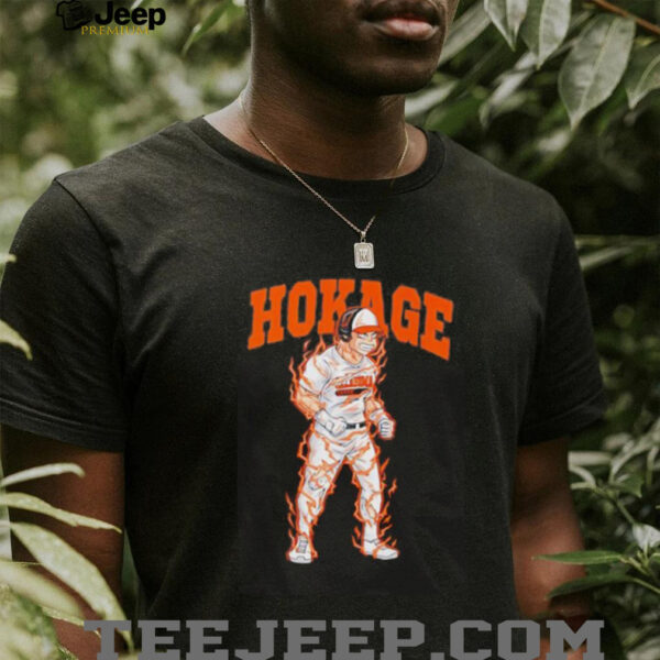 Hokage anime Oklahoma State Beavers baseball shirt