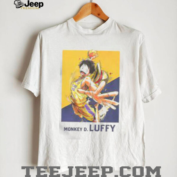 Hot One Piece X Los Angeles Lakers Monkey D. Luffy T Shirt
