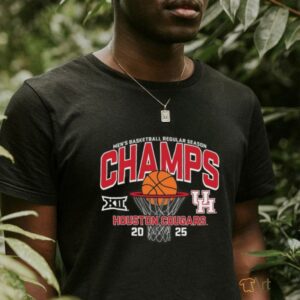 Houston Cougars 2025 Big 12 Mens Basketball Regular Season Champions T Shirt3