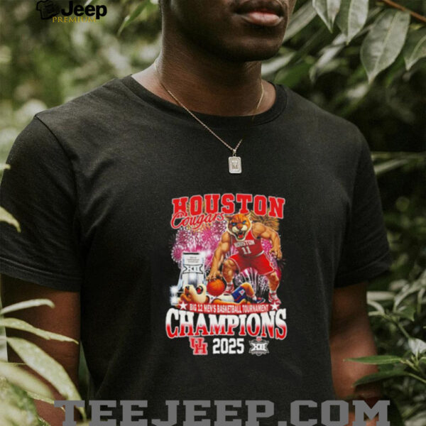 Houston Cougars Big 12 Men’s Basketball Tournament Champions 2025 mascot shirt