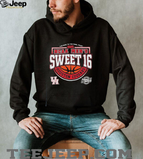 Houston Cougars NCAA men’s Sweet 16 the road to the final four 2025 shirt