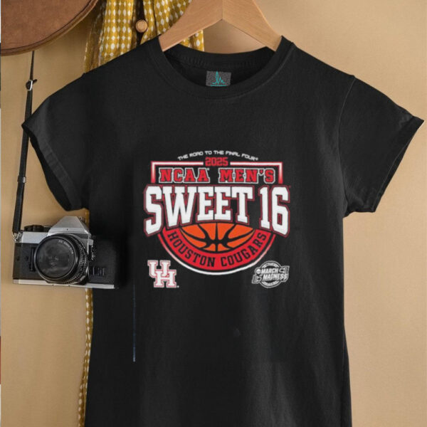 Houston Cougars NCAA men’s Sweet 16 the road to the final four 2025 shirt
