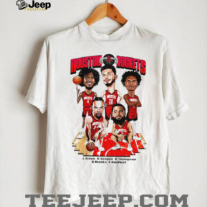 Houston Rockets J. Green A.Sengun A. Thompson D. Brooks F. VanVleet funny cartoons shirt3