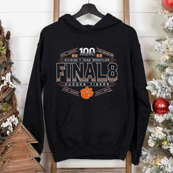 Hudson Tigers 2025 MHSAA Team Wrestling Final 8 Division 4 shirt