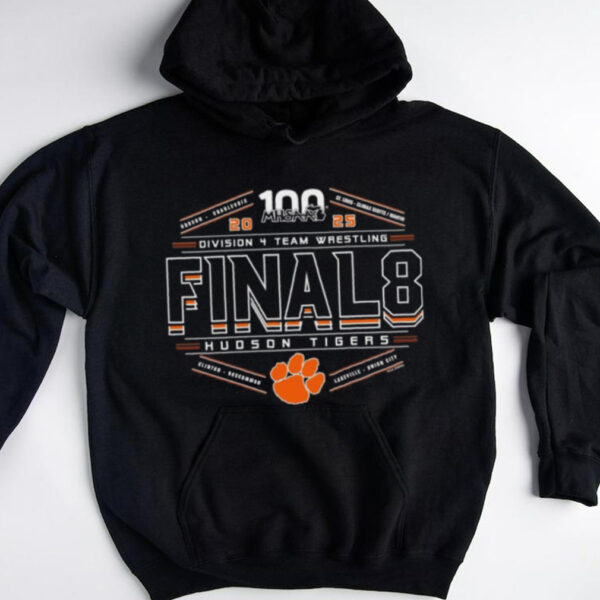 Hudson Tigers 2025 MHSAA Team Wrestling Final 8 Division 4 shirt