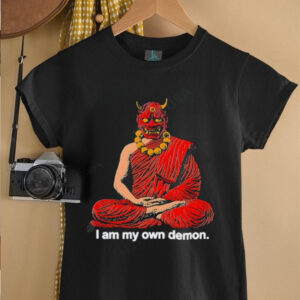 I Am My Own Demon Buddhist Oni Mask Meditating Monk...