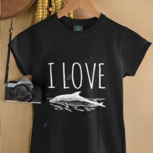 I Love Dolphins vintage art shirt