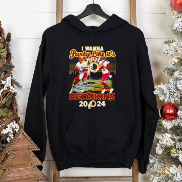 I wanna party like it’s 1991 Washington Commanders Redskins 2024 shirt