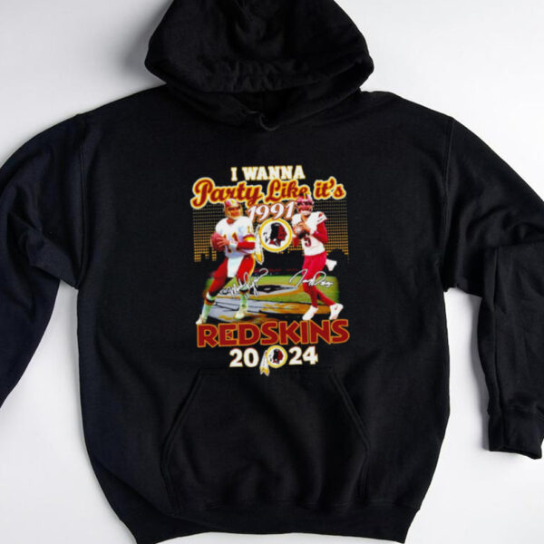 I wanna party like it’s 1991 Washington Commanders Redskins 2024 shirt