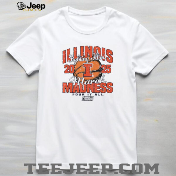 Illinois Fighting Illini March Madness 2025 Women’s Basketball Four It All shirt