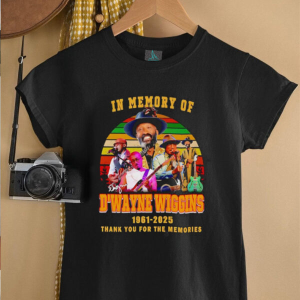 In memory of D’Wayne Wiggins 1961 2025 thank you for the memories shirt