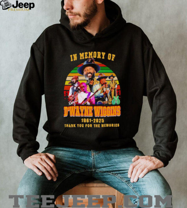 In memory of D’Wayne Wiggins 1961 2025 thank you for the memories shirt
