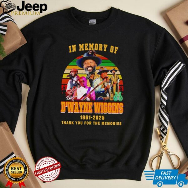 In memory of D’Wayne Wiggins 1961 2025 thank you for the memories shirt
