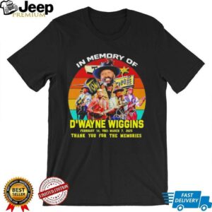 In memory of DWayne Wiggins thank you for the memories shirt2