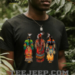 Indian Tribe Native American Feather Headdress Indian Chief Shirt