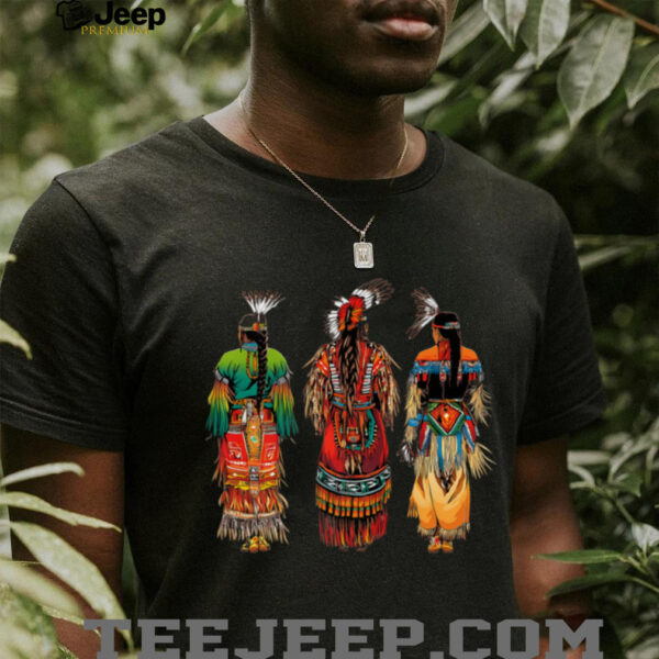 Indian Tribe Native American Feather Headdress Indian Chief Shirt