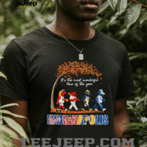Indianapolis Sports Teams Mascot Abbey Road It’s The Most Wonderful Time Of The Year Shirt