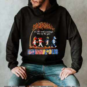 Indianapolis Sports Teams Mascot Abbey Road It’s The Most Wonderful Time Of The Year Shirt