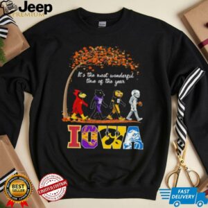Iowa Sports Teams Mascot Abbey Road It’s The Most Wonderful Time Of The Year Shirt