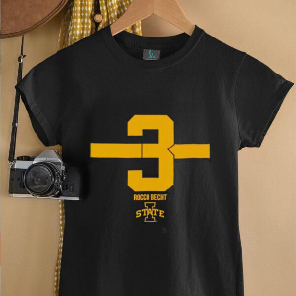 Iowa State Cyclones football Rocco Becht Number Stripe shirt