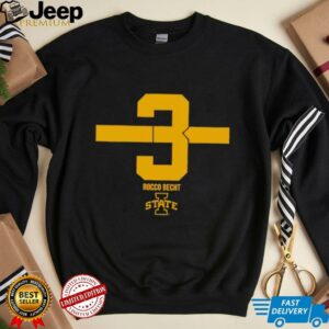 Iowa State Cyclones football Rocco Becht Number Stripe shirt