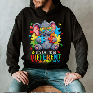 Its Okay To Be Different Autism Awareness Cute Elephant T Shirt2