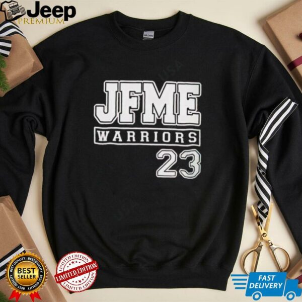 JFME Warriors 23 Bold Red Sports Team Athletic Jersey Style shirt