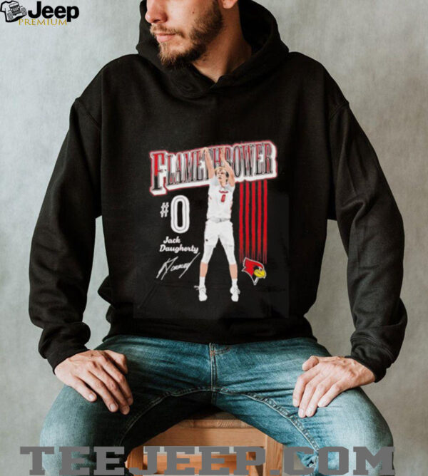 Jack Daugherty illinois State basketball cartoon shirt