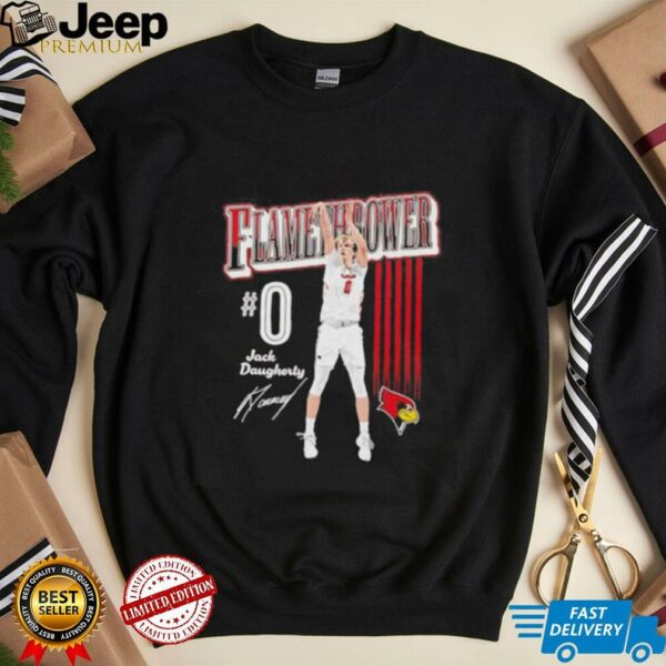 Jack Daugherty illinois State basketball cartoon shirt