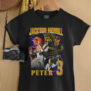 Jackson Merrill Rap San Diego Padres Vintage Baseball Graphic shirt