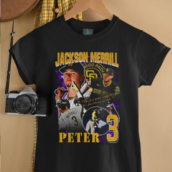 Jackson Merrill Rap San Diego Padres Vintage Baseball Graphic shirt