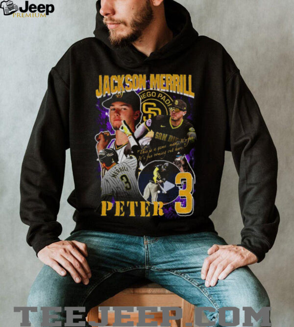 Jackson Merrill Rap San Diego Padres Vintage Baseball Graphic shirt