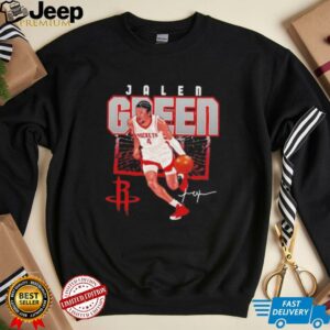 Jalen Green Houston Rockets Shattered Signature T Shirt1