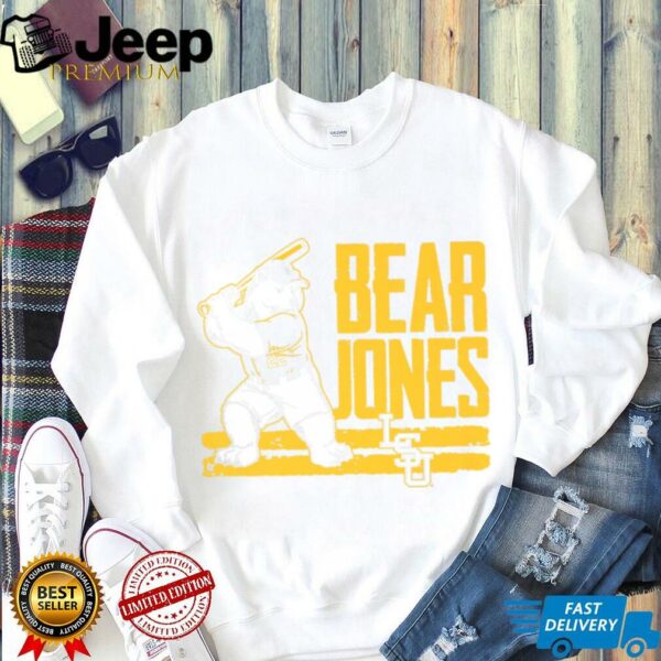 Jared Jones   Bear   LSU Baseball Shirt