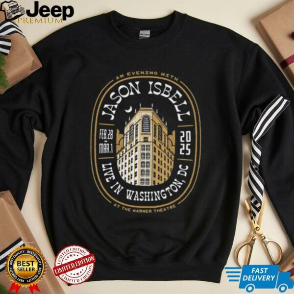 Jason Isbell The Warner Theatre Washington DC 3 1 2025 T Shirt